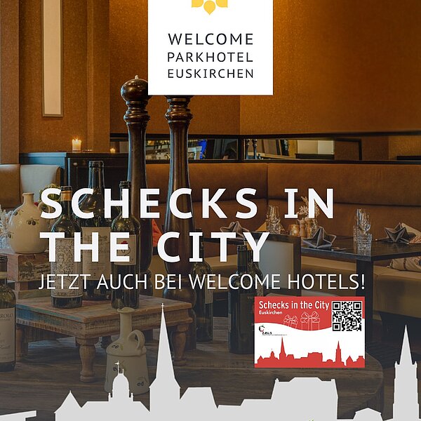 Ab sofort akzeptiert auch das Welcome Parkhotel in Euskirchen im Restaurant, an der Bar und auf der Terrasse Schecks in the City 🥳👍🥳👍Wir freuen uns auf tolles Essen, kühle Drinks und leckeren Kaffee!!! #SchecksInTheCity #Stadtgutschein #WelcomeParkhotelEuskirchen